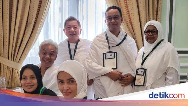 Ganjar Bertemu Anies di Sela-sela Ibadah Haji