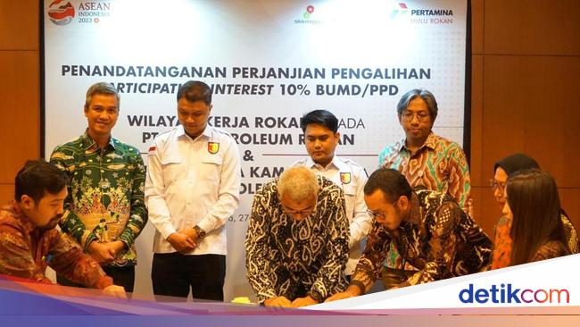 Teken Perjanjian, Pertamina Alihkan 10% Saham Blok Rokan ke Pemprov Riau