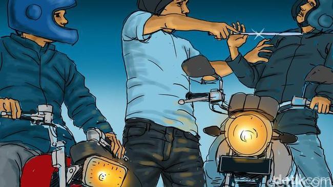 Pria di Cilegon Bacok Pemotor Diduga Tak Terima Mertuanya Diserempet