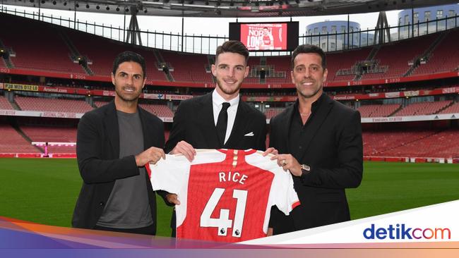 Declan Rice Tetap Pakai Nomor 41 di Arsenal, Ini Alasannya