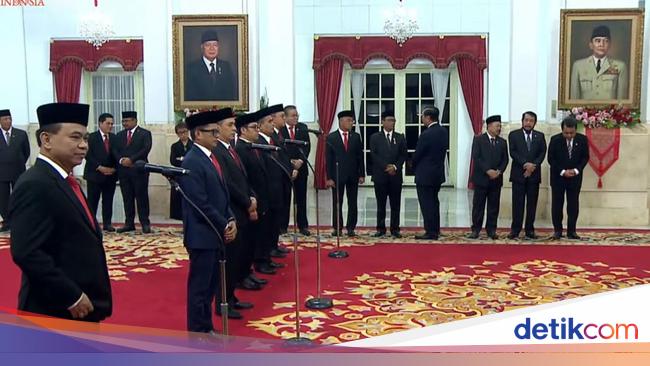 Daftar Menteri dan Wamen Kabinet Jokowi Terkini Usai Reshuffle Juli 2023