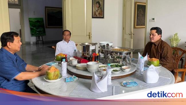 Apa Arahan Jokowi Saat Bertemu Prabowo dan Erick Thohir?