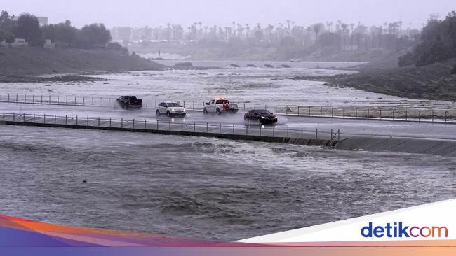 Dihantam Badai Hilary, Wilayah California AS Hadapi Ancaman Banjir Bandang