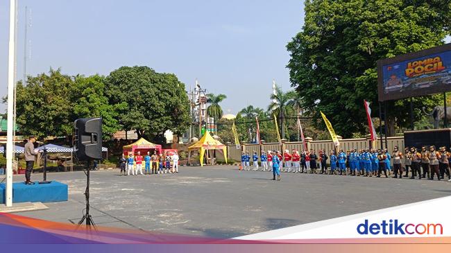 Peringati HUT ke-68 Lantas, Polres Bogor Gelar Lomba Polisi Cilik