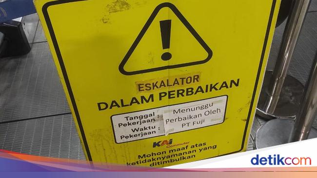 Eskalator Stasiun Bekasi Masih Rusak, DJKA: Perbaikan Rumit