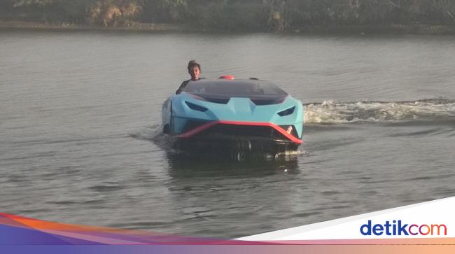 Sensasi Naik Lamborghini di Atas Air, Bisa Dicoba di Sidoarjo