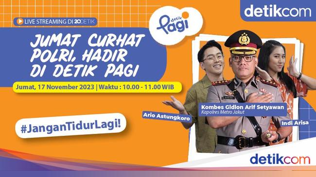 Saksikan Jumat Curhat detikPagi Kapolres Metro Jakarta Utara Pukul 10.00 WIB!