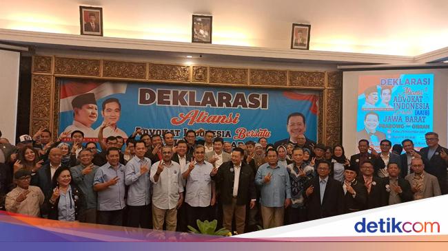 Dipimpin Otto Hasibuan, AAIB Jabar Deklarasi Dukung Prabowo-Gibran