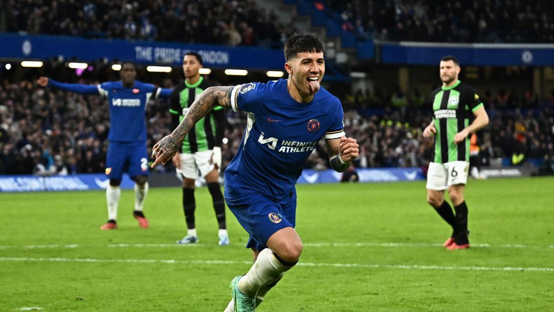 Chelsea Vs Brighton: Enzo 2 Gol, 10 Pemain The Blues Menang 3-2