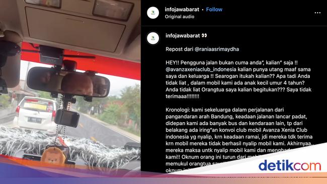 Viral Konvoi Komunitas Avanza-Xenia Arogan, Mau Pukul Pengendara Fortuner