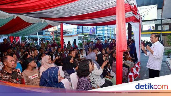 Jokowi Temui Warga di Manado, Pastikan Penyaluran BLT El Nino Lancar