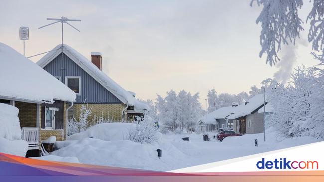 Potret Menggigilnya Swedia Akibat Suhu Ekstrem di Bawah Minus 40 Derajat Celsius