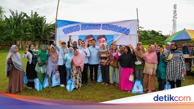 Airin dan Barisan RFG Gelar Tebus Murah 2 Ribu Paket Sembako di Banten