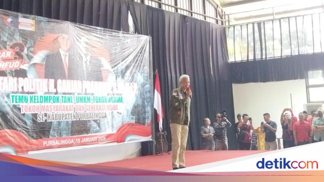 Pulang Kampung, Ganjar Ingin Memastikan Suara di Purbalingga Tak Diambil