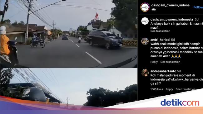 Salut dengan Etika Pelajar Ini Setelah Tabrak Mobil Orang Lain