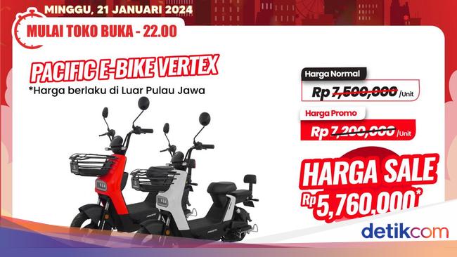 Beli Sepeda Listrik di Transmart Full Day Sale Hemat Sampai Rp 1,7 Juta