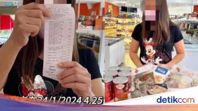 Tertangkap CCTV! Wanita Ini Curi Abalone dan Makanan Beku Rp 1,1 Juta