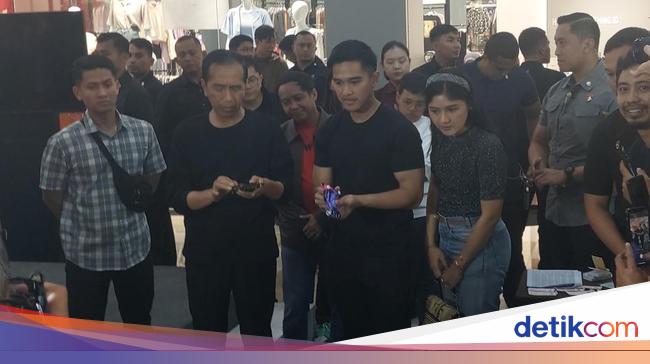 Malam Minggu Bareng di Jogja, Jokowi dan Kaesang Kompak Nonton Balap Tamiya