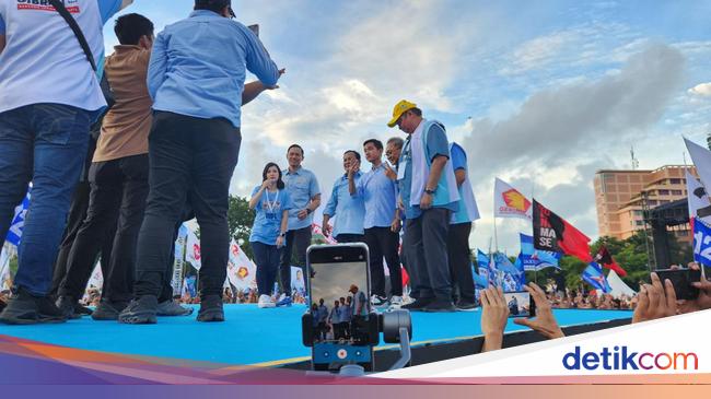 Airlangga-Zulhas Ajak Warga Semarang Menangkan Prabowo-Gibran 1 Putaran