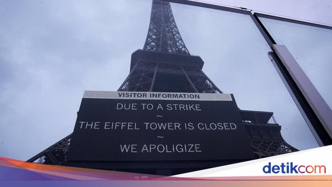 Peringatan Bahaya, Menara Eiffel Ditutup Akibat Demo Massa