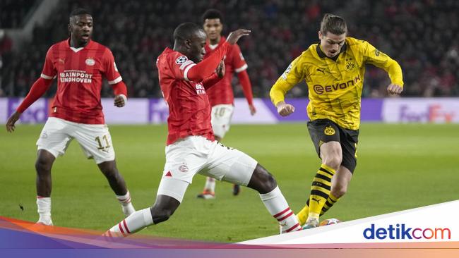Le PSV contre le Borussia Dortmund termine 1-1