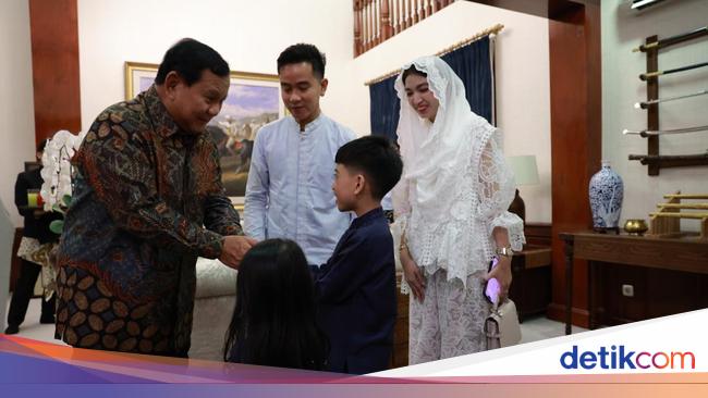 Silaturahmi Penuh Canda Tawa Prabowo dan Gibran Sekeluarga