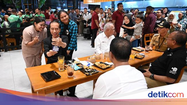 Jokowi Santap Malam di Mataram NTB, Pesan Mie Gacoan Level 0 dan 1