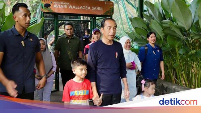 Keseruan Jokowi & Iriana Ajak Cucu Jalan-jalan Lihat Wajah Baru TMII