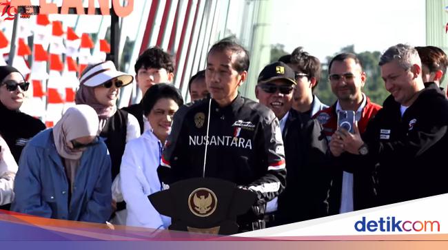 Kelakar Jokowi Ikut Menteri Basuki Ngebut Saat Motoran Bareng Artis di IKN