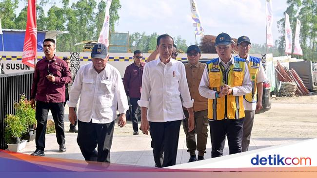 Didampingi Basuki dan Hadi, Jokowi Tinjau Tower Hunian ASN di IKN