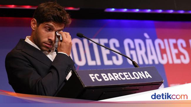 Sergi Roberto in tears said goodbye to Barcelona