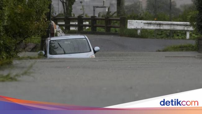 Dahsyatnya Topan Shanshan Berkecepatan 90 Km Per Jam di Jepang