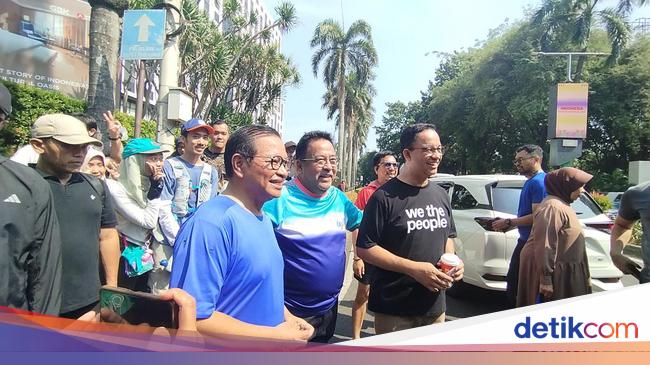 Jubir Tegaskan Anies Tak Janjian Saat Bertemu Pramono-Rano di CFD