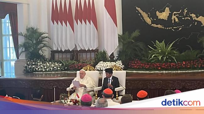 Pidato di Istana, Paus Fransiskus Bahas Kerukunan, Kemajemukan dan Perdamaian