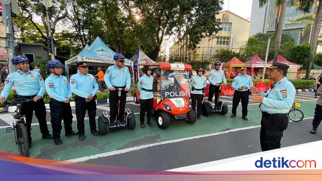 Long Weekend, Polda Metro Pertebal Pengamanan di CFD Sudirman-Thamrin