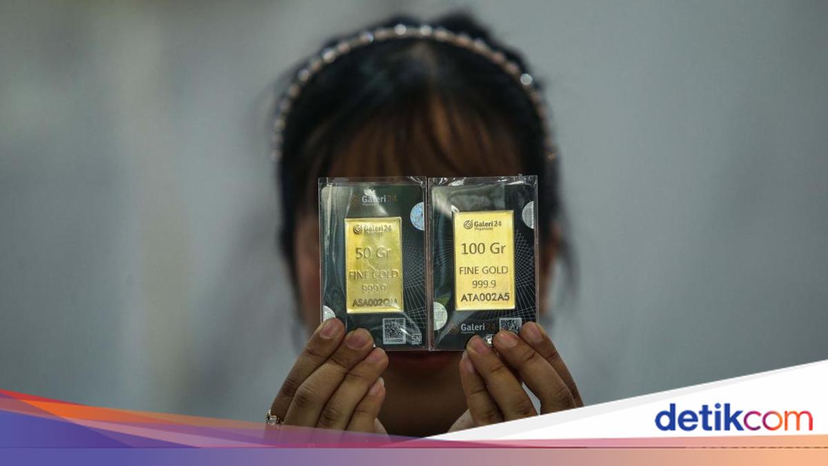 Harga Emas Antam Lompat Tinggi, Naik Rp 40 Ribu/Gram