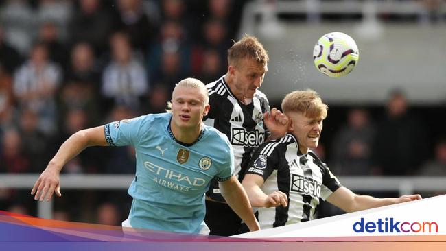 ニューカッスル対マンシティの結果：1-1で互角に勝利