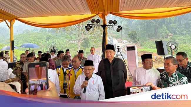 CT Hadiri Groundbreaking Masjid-Pesantren Al Amin oleh Wapres Ma'ruf di Bogor