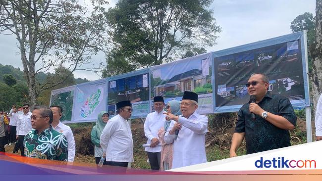 Ma'ruf Tinjau Pembangunan Jalan, Masjid hingga Ponpes Darul Al-Amin di Bogor