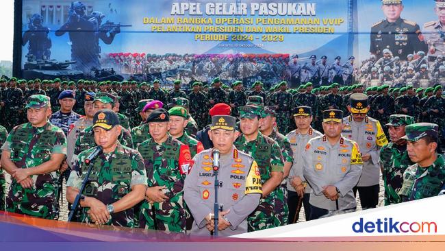 Kapolri Pastikan Siap Amankan Pelantikan Presiden, Personel Dibagi 8 Satgas