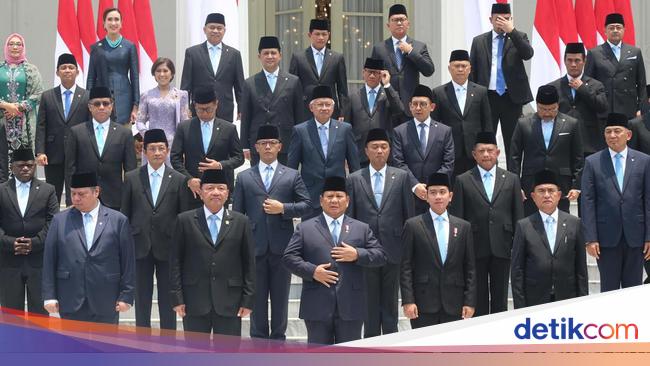 Daftar Anggota DPR yang Jadi Menteri dan Wamen Kabinet Prabowo