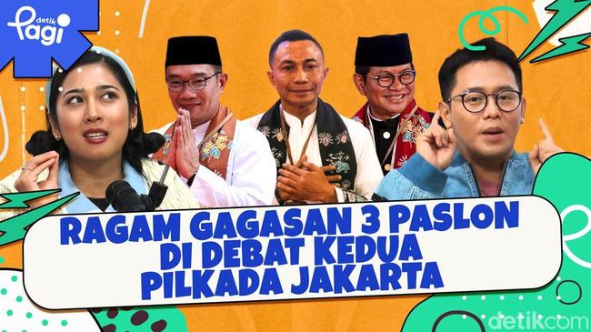 Ragam Gagasan 3 Paslon di Debat Kedua Pilkada Jakarta