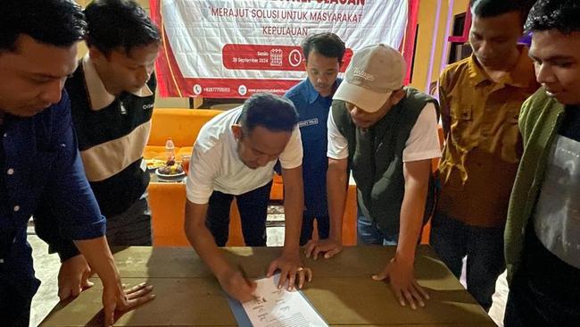 Poros Muda Kepulauan Sumenep Dukung Pasangan Faham di Pilkada 2024