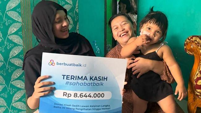 Donasi Sahabat Baik Bantu Reina Penderita Hiperinsulin Berjuang Sembuh