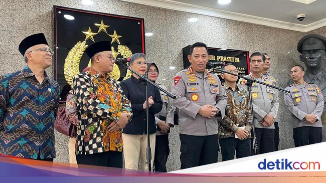 Kapolri Terima Kunjungan Mendikdasmen, Bahas soal Judol hingga Tawuran