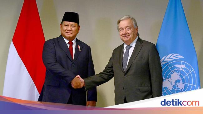 Bertemu Sekjen PBB, Prabowo Tegaskan Komitmen RI Dukung Energi Terbarukan