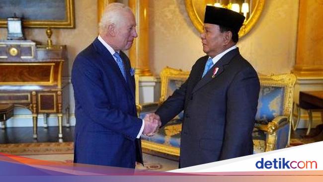 Momen Prabowo Bertemu Raja Charles III di Istana Buckingham