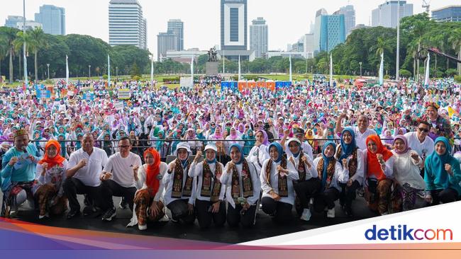 Ribuan Kader PKK Ikut Fun Run & Fun Walk, Kampanyekan RI Tanpa KDRT