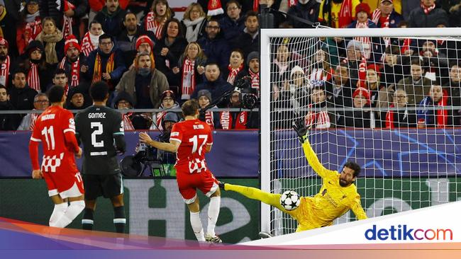 Babak I Selesai, Girona Vs Liverpool Belum Ada Gol