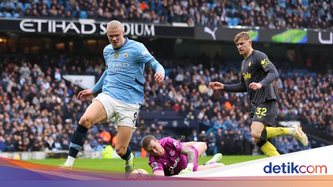 Haaland Gagal Penalti, Man City Vs Everton Tuntas 1-1